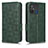 Custodia Portafoglio In Pelle Cover con Supporto C02X per Xiaomi Poco C55 Verde