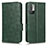 Custodia Portafoglio In Pelle Cover con Supporto C02X per Xiaomi POCO M3 Pro 5G Verde