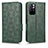 Custodia Portafoglio In Pelle Cover con Supporto C02X per Xiaomi Poco M4 Pro 5G Verde