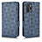 Custodia Portafoglio In Pelle Cover con Supporto C02X per Xiaomi Poco X3 GT 5G Blu