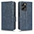 Custodia Portafoglio In Pelle Cover con Supporto C02X per Xiaomi Poco X5 Pro 5G Blu