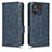 Custodia Portafoglio In Pelle Cover con Supporto C02X per Xiaomi Redmi 11A 4G Blu