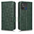 Custodia Portafoglio In Pelle Cover con Supporto C02X per Xiaomi Redmi 11A 4G Verde