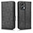 Custodia Portafoglio In Pelle Cover con Supporto C02X per Xiaomi Redmi K50i 5G Nero