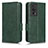 Custodia Portafoglio In Pelle Cover con Supporto C02X per Xiaomi Redmi K60 5G Verde