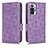 Custodia Portafoglio In Pelle Cover con Supporto C02X per Xiaomi Redmi Note 10 Pro Max Viola