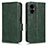 Custodia Portafoglio In Pelle Cover con Supporto C02X per Xiaomi Redmi Note 11R 5G Verde