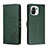 Custodia Portafoglio In Pelle Cover con Supporto C03 per Xiaomi Mi 11 5G Verde