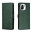 Custodia Portafoglio In Pelle Cover con Supporto C03 per Xiaomi Mi 11 Lite 4G Verde