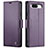 Custodia Portafoglio In Pelle Cover con Supporto C03S per Google Pixel 8a 5G Viola