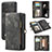 Custodia Portafoglio In Pelle Cover con Supporto C03S per Samsung Galaxy A32 5G