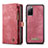 Custodia Portafoglio In Pelle Cover con Supporto C03S per Samsung Galaxy S20 FE 4G Rosso