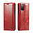 Custodia Portafoglio In Pelle Cover con Supporto C03S per Samsung Galaxy S20 Rosso