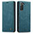 Custodia Portafoglio In Pelle Cover con Supporto C03S per Samsung Galaxy S24 5G Blu