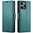 Custodia Portafoglio In Pelle Cover con Supporto C03S per Xiaomi Poco M6 Pro 5G Verde