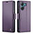 Custodia Portafoglio In Pelle Cover con Supporto C03S per Xiaomi Redmi 13C Viola