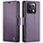 Custodia Portafoglio In Pelle Cover con Supporto C03S per Xiaomi Redmi Note 13 Pro 5G Viola