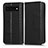 Custodia Portafoglio In Pelle Cover con Supporto C03X per Google Pixel 6 5G Nero