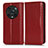 Custodia Portafoglio In Pelle Cover con Supporto C03X per Huawei Honor Magic4 Pro 5G Rosso