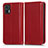 Custodia Portafoglio In Pelle Cover con Supporto C03X per Motorola Moto Edge 30 Lite 5G Rosso