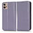 Custodia Portafoglio In Pelle Cover con Supporto C03X per Motorola Moto G32 Viola