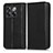 Custodia Portafoglio In Pelle Cover con Supporto C03X per OnePlus 10T 5G Nero