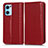 Custodia Portafoglio In Pelle Cover con Supporto C03X per OnePlus Nord CE 2 5G Rosso