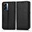 Custodia Portafoglio In Pelle Cover con Supporto C03X per OnePlus Nord N300 5G Nero