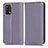 Custodia Portafoglio In Pelle Cover con Supporto C03X per Oppo A95 4G Viola