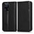 Custodia Portafoglio In Pelle Cover con Supporto C03X per Oppo Find X5 5G Nero