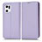 Custodia Portafoglio In Pelle Cover con Supporto C03X per Oppo Find X5 Pro 5G Viola