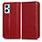 Custodia Portafoglio In Pelle Cover con Supporto C03X per Oppo K10 4G Rosso
