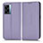 Custodia Portafoglio In Pelle Cover con Supporto C03X per Oppo K10 5G India Viola