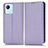 Custodia Portafoglio In Pelle Cover con Supporto C03X per Realme C30 Viola