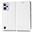 Custodia Portafoglio In Pelle Cover con Supporto C03X per Realme C31 Bianco