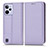 Custodia Portafoglio In Pelle Cover con Supporto C03X per Realme C31 Viola