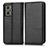 Custodia Portafoglio In Pelle Cover con Supporto C03X per Realme GT Neo2 5G Nero