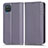 Custodia Portafoglio In Pelle Cover con Supporto C03X per Samsung Galaxy A12 5G Viola