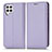 Custodia Portafoglio In Pelle Cover con Supporto C03X per Samsung Galaxy A22 4G Viola