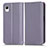 Custodia Portafoglio In Pelle Cover con Supporto C03X per Samsung Galaxy A23 5G SC-56C Viola