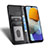 Custodia Portafoglio In Pelle Cover con Supporto C03X per Samsung Galaxy F23 5G
