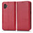 Custodia Portafoglio In Pelle Cover con Supporto C03X per Samsung Galaxy XCover 6 Pro 5G Rosso