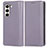 Custodia Portafoglio In Pelle Cover con Supporto C03X per Samsung Galaxy Z Fold5 5G Viola