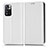 Custodia Portafoglio In Pelle Cover con Supporto C03X per Xiaomi Mi 11i 5G (2022) Bianco