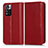 Custodia Portafoglio In Pelle Cover con Supporto C03X per Xiaomi Mi 11i 5G (2022) Rosso