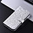 Custodia Portafoglio In Pelle Cover con Supporto C03X per Xiaomi Mi 13 5G Argento