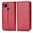 Custodia Portafoglio In Pelle Cover con Supporto C03X per Xiaomi POCO C3 Rosso