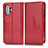 Custodia Portafoglio In Pelle Cover con Supporto C03X per Xiaomi Poco F3 GT 5G Rosso