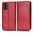 Custodia Portafoglio In Pelle Cover con Supporto C03X per Xiaomi Poco M5S Rosso