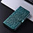 Custodia Portafoglio In Pelle Cover con Supporto C03X per Xiaomi Redmi 11A 4G Verde